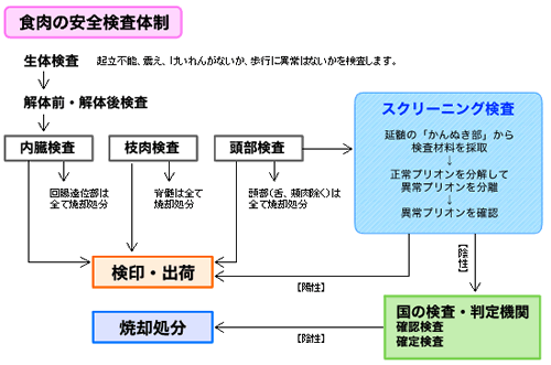 食肉の安全検査体制